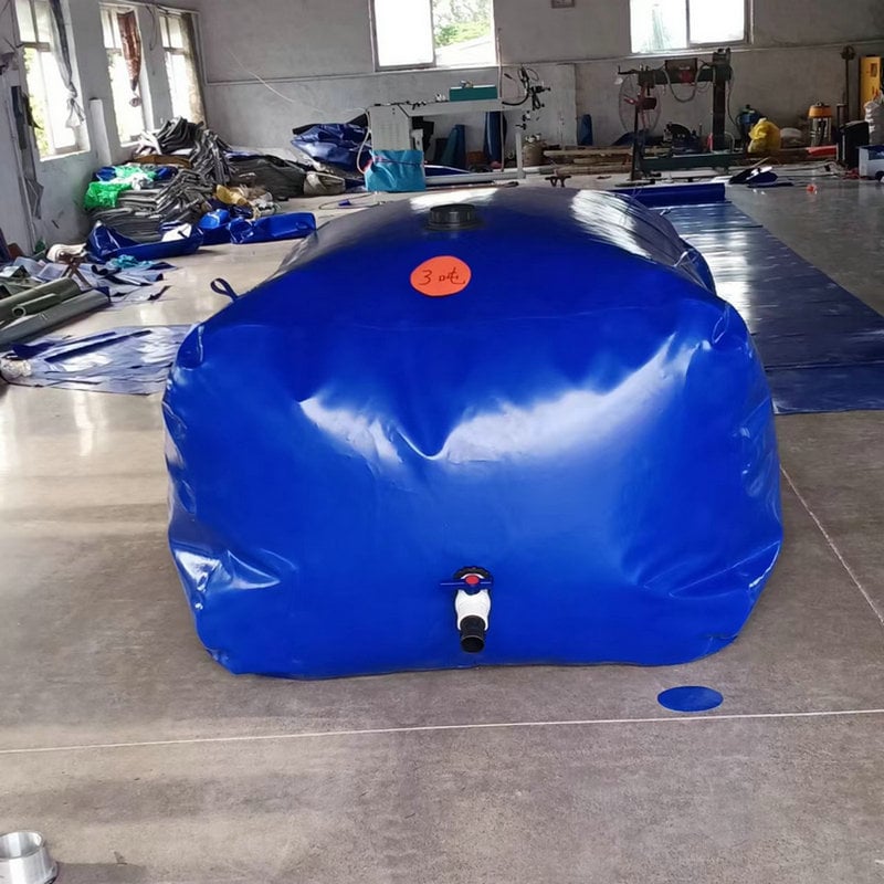 PVC воден балон за съхранение на вода, сгъваем резервуар, за напояване при засушаване и за извънредна употреба на открито