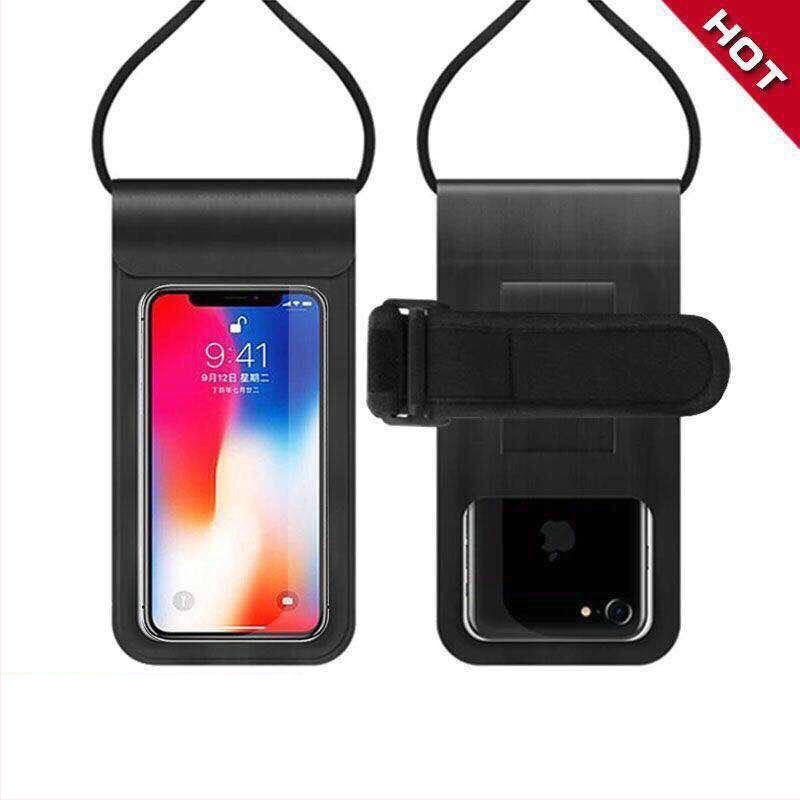 PU kožené puzdro na telefón s dotykovým displejom, univerzálne kompatibilné s Huawei a Apple, odolné voči vode a prachu