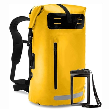 35L vodootporan ruksak za outdoor aktivnosti: vožnja biciklom, kampiranje, vodeni sportovi, s odjeljkom za suho i mokro