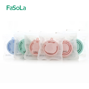 Sklopiva silikonska čaša, teleskopski dizajn, PP konstrukcija, crtani stil, prijenosna čaša za vanjska putovanja