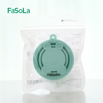 Sklopiva silikonska čaša, teleskopski dizajn, PP konstrukcija, crtani stil, prijenosna čaša za vanjska putovanja