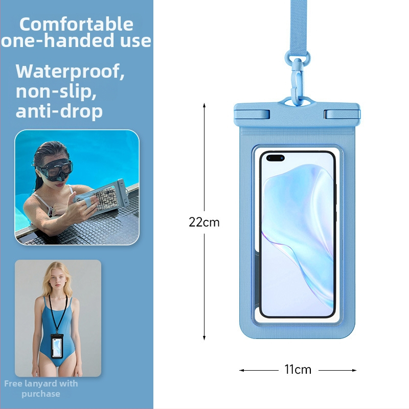 Vodootporna torbica za telefon za snimanje jedne ruke, protuklizna, s dodirnim zaslonom, pogodna za ronjenje, rafting i aktivnosti na otvorenom