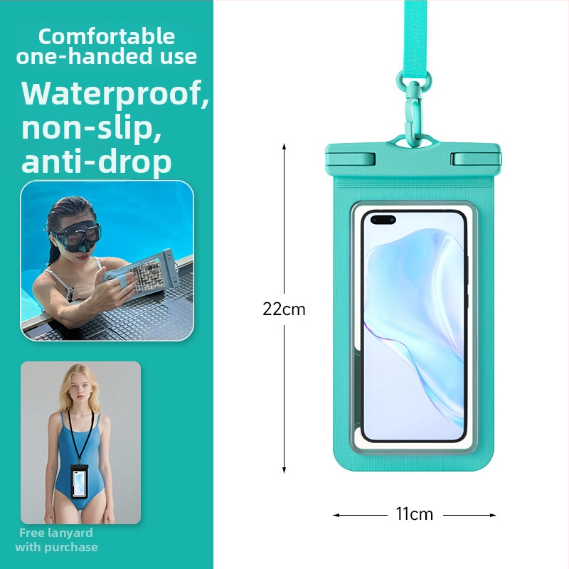 Vodootporna torbica za telefon za snimanje jedne ruke, protuklizna, s dodirnim zaslonom, pogodna za ronjenje, rafting i aktivnosti na otvorenom