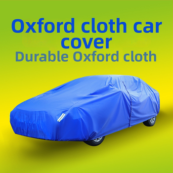 Izdrživi auto pokrivač od Oxford tkanine, potpuno pokrivanje štiti od prašine i kiše za garažu, pogodan za sedan i SUV