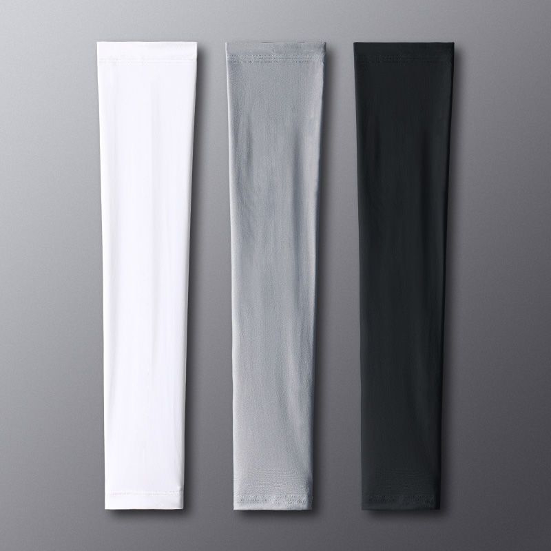Zaštitne rukave za podlakticu od Ice Silk materijala, bezšivne, za vanjsku upotrebu, debeľa verzija, najlon smjesa, korejski stil, jesen 2020