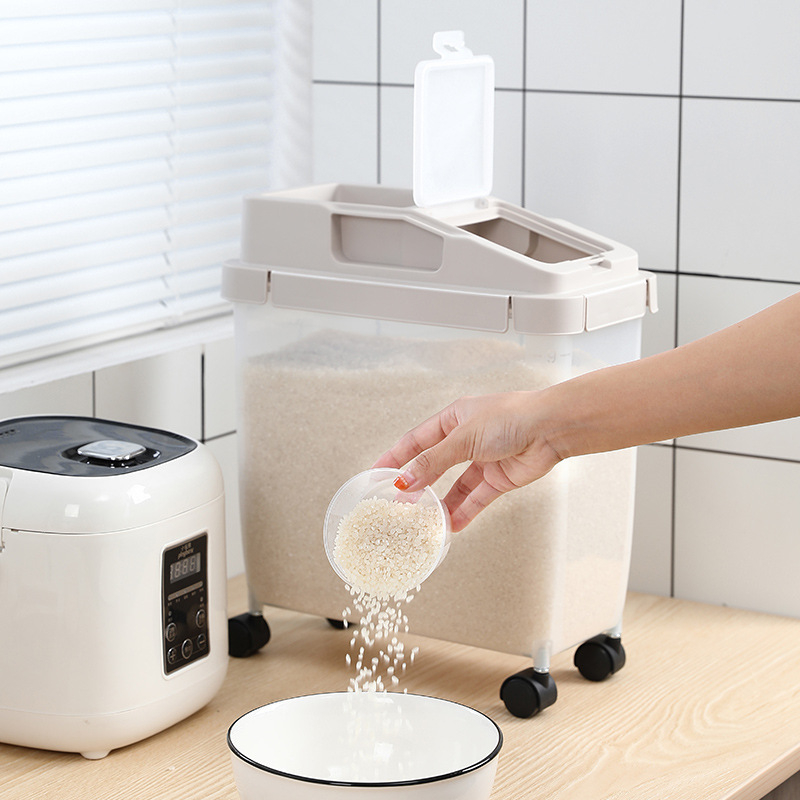 Kutija za pohranu riže Da Gull, PP plast, zatvoreni poklopac, otpornost na vlagu, otpornost na insekte, kapacitet 9–10 L