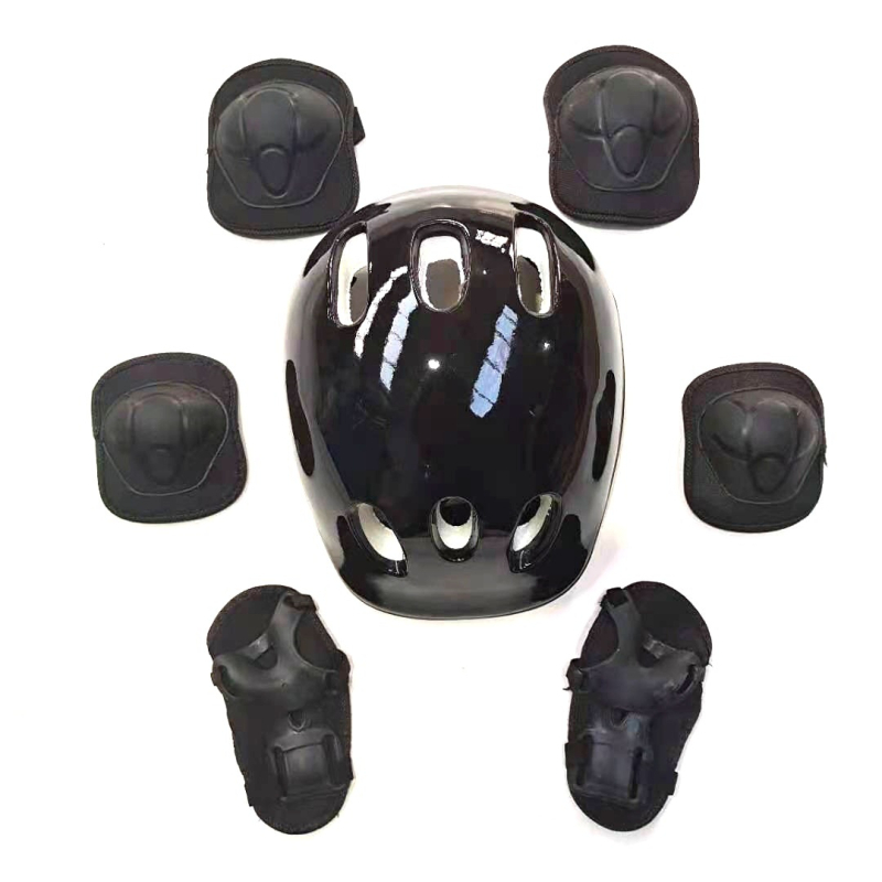 Детски комплект защитно оборудване за ролери: каска, протектори за лакти и колене | Материал: пластмаса + пяна