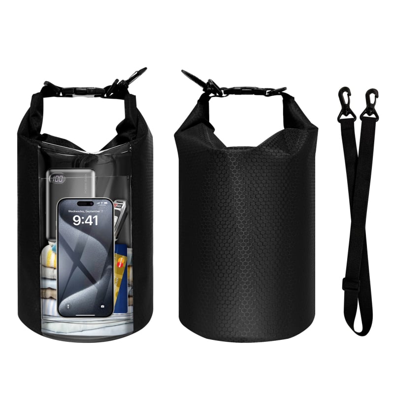 Zonysun PVC vodootporna torba – Vanjski Cross-Body/Bucket stil, Unisex, Kapacitet 5, Casual & Outdoor