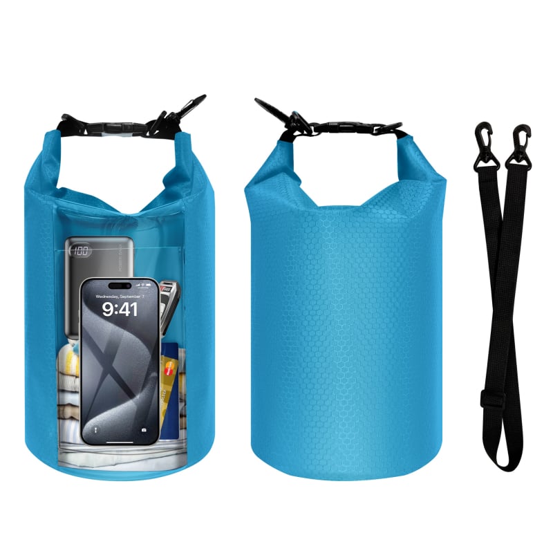 Zonysun PVC vodootporna torba – Vanjski Cross-Body/Bucket stil, Unisex, Kapacitet 5, Casual & Outdoor