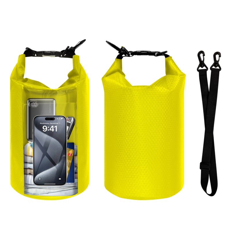 Zonysun PVC vodootporna torba – Vanjski Cross-Body/Bucket stil, Unisex, Kapacitet 5, Casual & Outdoor