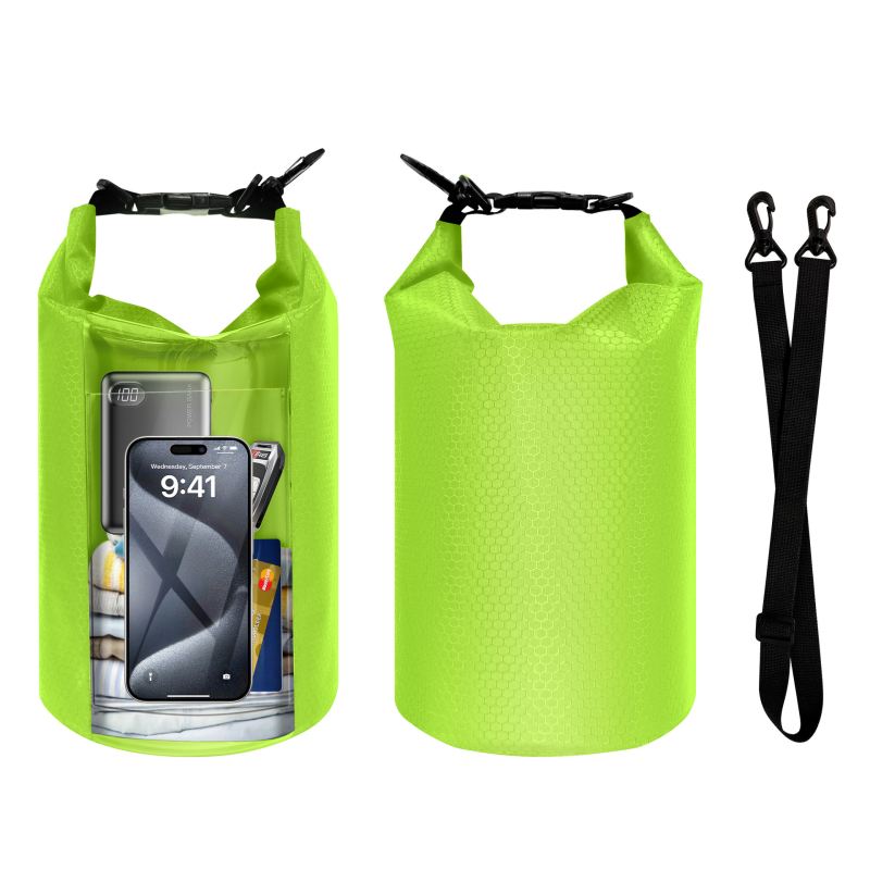 Zonysun PVC vodootporna torba – Vanjski Cross-Body/Bucket stil, Unisex, Kapacitet 5, Casual & Outdoor