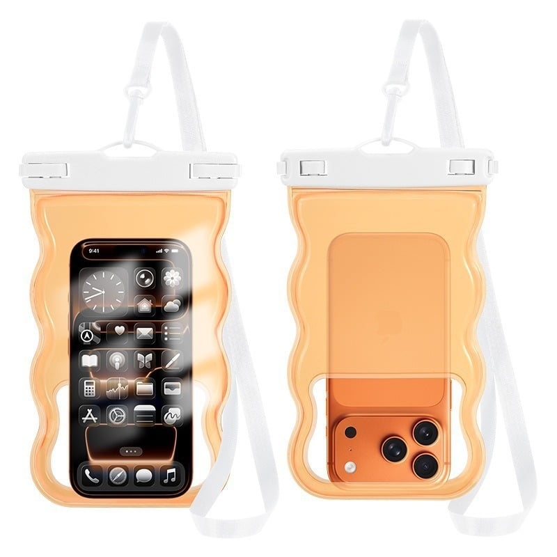 Vodootporna futrola za telefon s 3D dizajnom, PVC materijal, vanjski stil, kompatibilan s dodirnim zaslonom, za ronjenje, plivanje i plažu