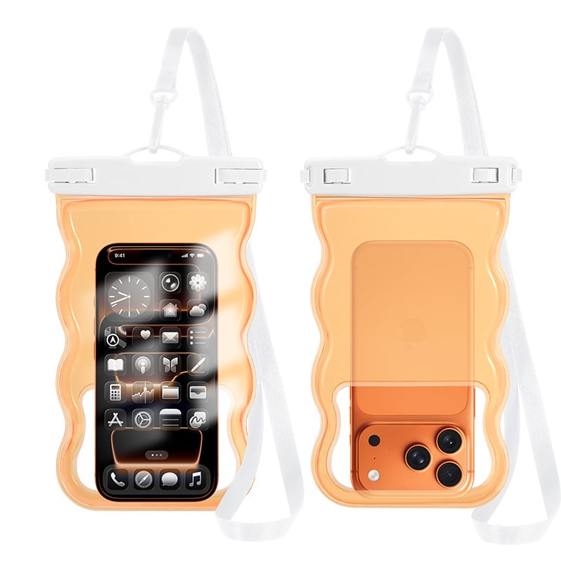 Vodootporna futrola za telefon s 3D dizajnom, PVC materijal, vanjski stil, kompatibilan s dodirnim zaslonom, za ronjenje, plivanje i plažu
