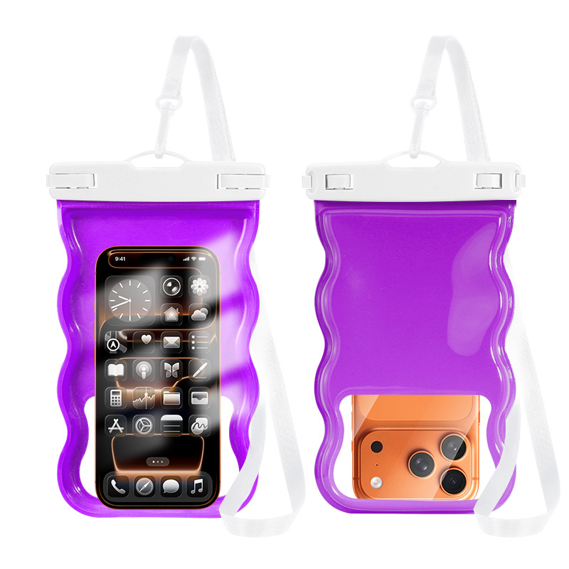Vodootporna futrola za telefon s 3D dizajnom, PVC materijal, vanjski stil, kompatibilan s dodirnim zaslonom, za ronjenje, plivanje i plažu