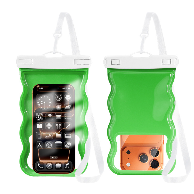 Vodootporna futrola za telefon s 3D dizajnom, PVC materijal, vanjski stil, kompatibilan s dodirnim zaslonom, za ronjenje, plivanje i plažu