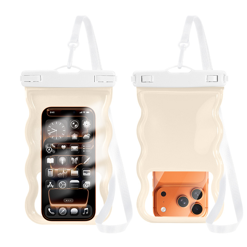 Vodootporna futrola za telefon s 3D dizajnom, PVC materijal, vanjski stil, kompatibilan s dodirnim zaslonom, za ronjenje, plivanje i plažu