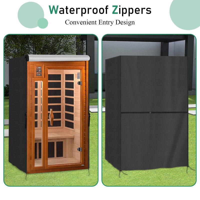 Acoperire pentru saună în aer liber - material Oxford, impermeabilă și protecție împotriva prafului, personalizabilă