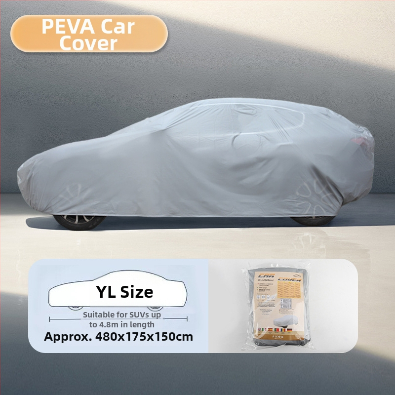 PEVA jednostruki navlaka za auto za cijelo vozilo — zaštita od sunca, toplinska izolacija, univerzalna prilagodba, vodootporna, zaštita od prašine, sunčano sjenilo