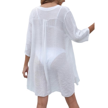 Rochie de plajă cu protecție solară pentru femei; țesătură poliester; conținut polipropilenă; formă: set de plajă pentru cuplu