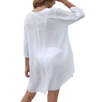 Rochie de plajă cu protecție solară pentru femei; țesătură poliester; conținut polipropilenă; formă: set de plajă pentru cuplu