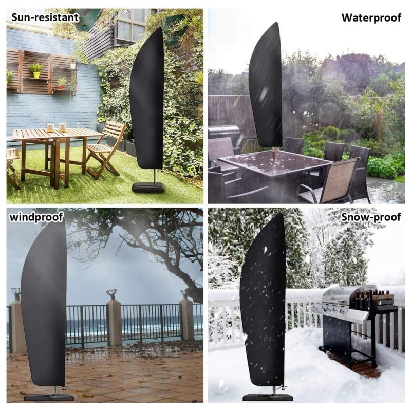 Κάλυμμα ομπρέλας σκίασης, 210D Oxford ύφασμα, αδιάβροχο και ανθεκτικό στη σκόνη, αντίσταση νερού 2000, εξωτερική χρήση