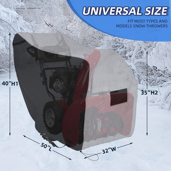 Защитен калъф за машина за почистване на сняг, четири сезона, полиестер, модел cxc, унисекс, с рефлекторна лента