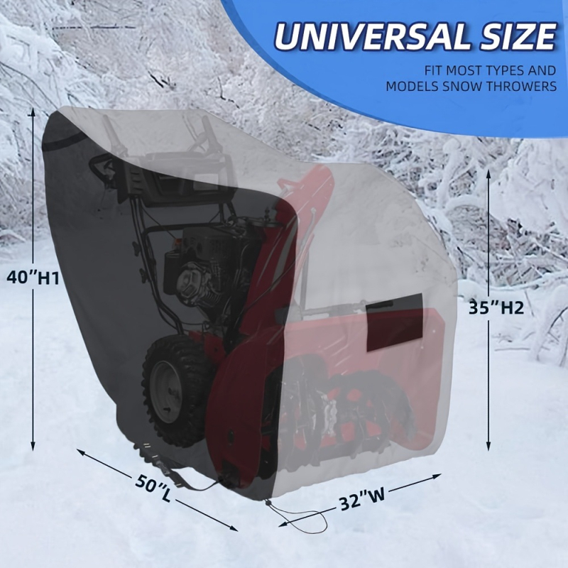 Защитен калъф за машина за почистване на сняг, четири сезона, полиестер, модел cxc, унисекс, с рефлекторна лента