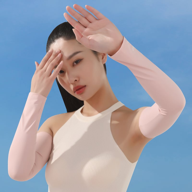 Найлонови охлаждащи лактални маншети Ice Silk за открити спортове – лакътни протектори, слънцезащита