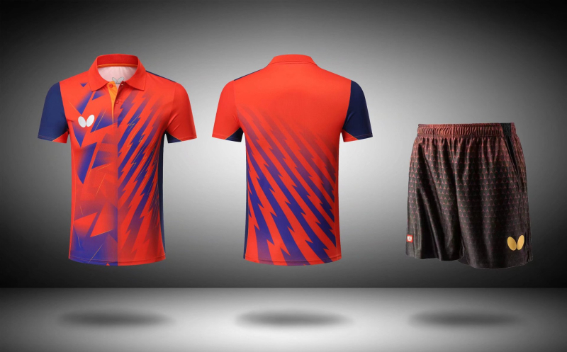 Butterfly stolni tenis uniforma, unisex, kratki rukavi, brzo-sušeća, prozračna, 100% poliester, za odrasle i djecu, za trening i natjecanje