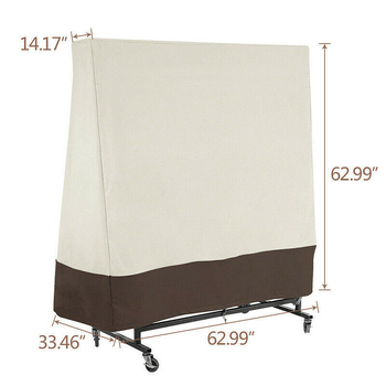 Κάλυμμα εξωτερικού τραπεζιού πινγκ-πονγκ – Oxford ύφασμα, προστασία από ήλιο, άνεμο και βροχή, δυνατότητα παραμετροποίησης, μοντέρνος μινιμαλιστικός σχεδιασμός