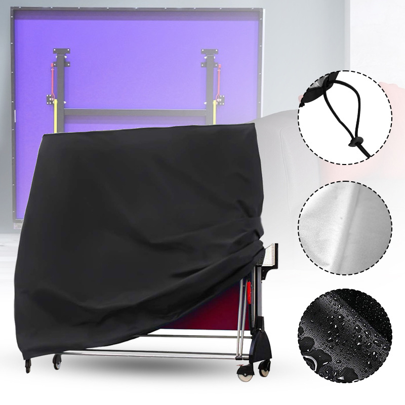 Κάλυμμα εξωτερικού τραπεζιού πινγκ-πονγκ – Oxford ύφασμα, προστασία από ήλιο, άνεμο και βροχή, δυνατότητα παραμετροποίησης, μοντέρνος μινιμαλιστικός σχεδιασμός