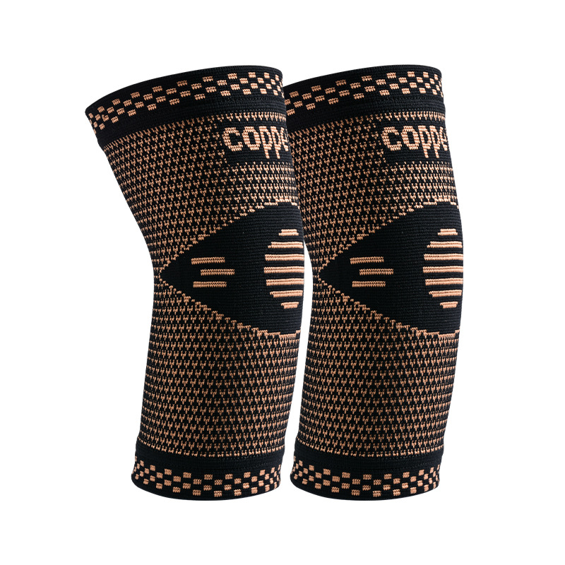 Лакътни протектори с медно влакно, дишаща плетена конструкция, еластична компресия, универсално прилягане, за баскетбол