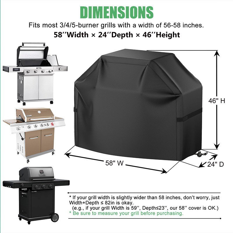 Κάλυμμα ψησταριάς – Oxford ύφασμα, εξωτερική χρήση, μοντέρνο μινιμαλιστικό στυλ, κωδικός προϊόντος 6325141