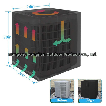 Acoperire pentru aer condiționat, exterior pătrat, din Oxford, personalizabil, stil casual