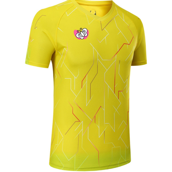 Unisex kratki rukavi stolni tenis top, mješavina kemijskih vlakana, 100% poliester, za trening i natjecanje