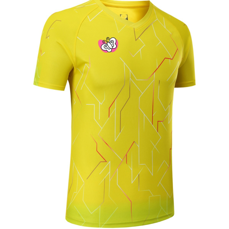 Unisex kratki rukavi stolni tenis top, mješavina kemijskih vlakana, 100% poliester, za trening i natjecanje