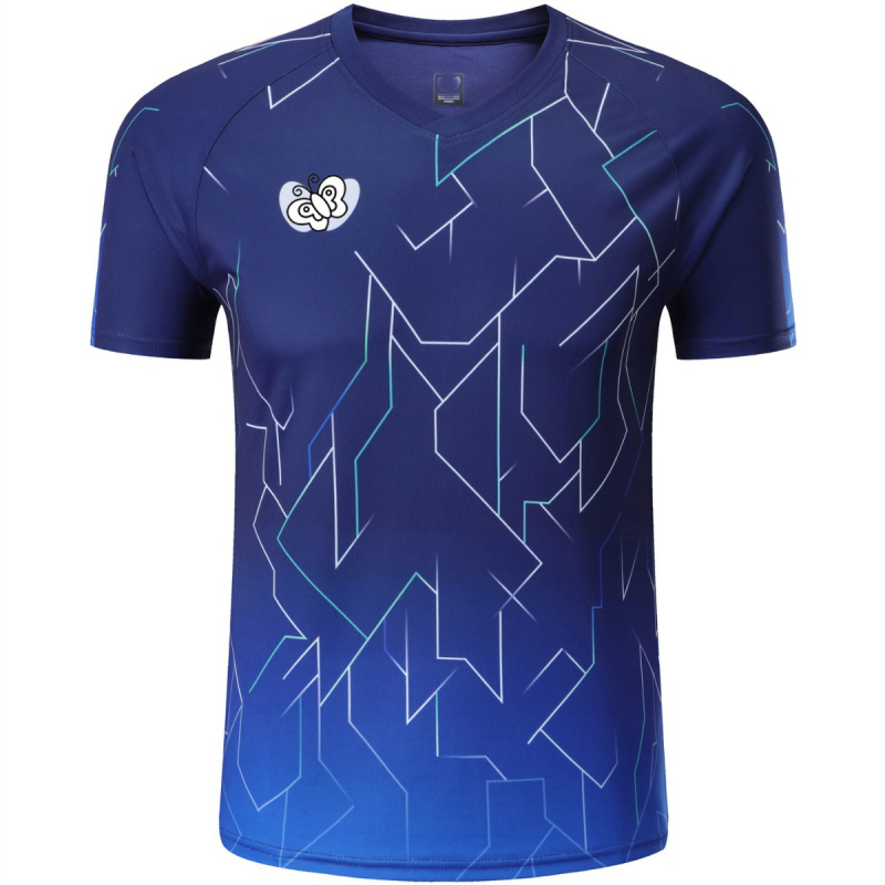 Unisex kratki rukavi stolni tenis top, mješavina kemijskih vlakana, 100% poliester, za trening i natjecanje