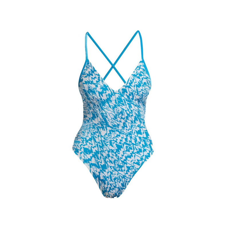 Jednodijelni kupaći kostim za odrasle žene s malim cvjetnim uzorkom i umetkom za bust, 80% poliester