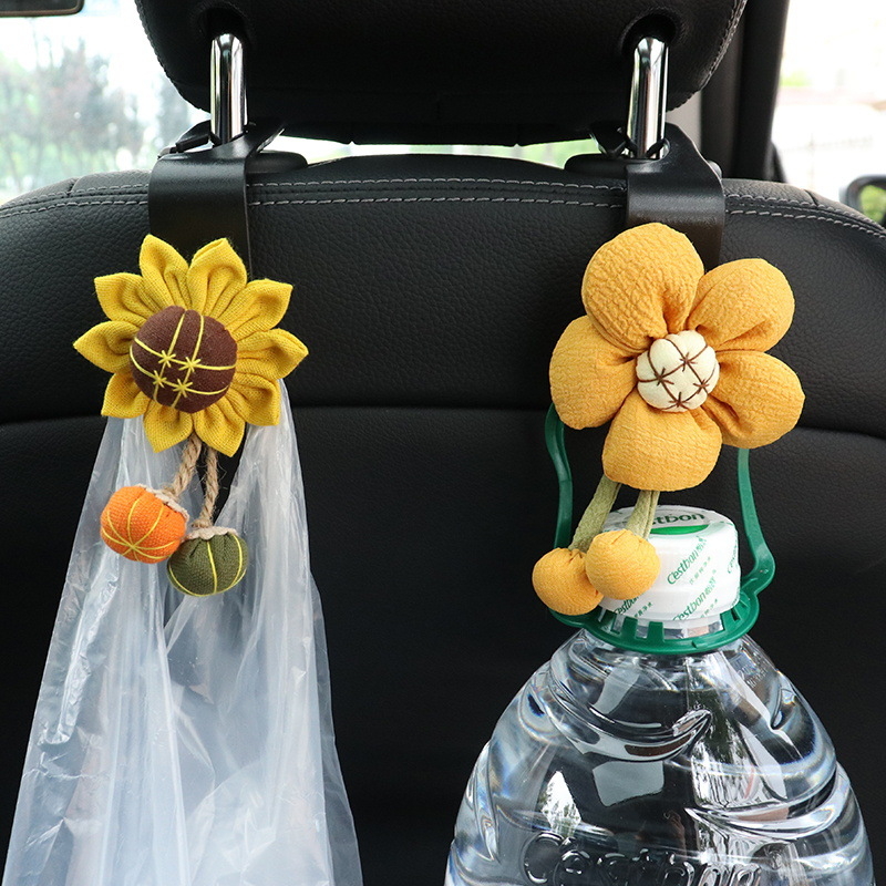 Kreatív napraforgó mintás autóháttámla akasztó belső tároláshoz (Anyag: Műanyag; Modell: Autóháttámla akasztó; Típus: Autóháttámla akasztó; Logó: Nincs nyomtatva; Testreszabás: Nincs)