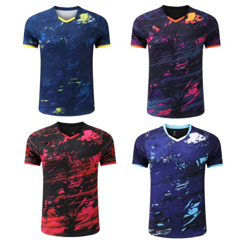 Unisex majica za stolni tenis, sve-sezonska, brzo se suši, prozračna poliesterno‑blend tkanina, podstava 100% poliester, pogodna za sve uzraste