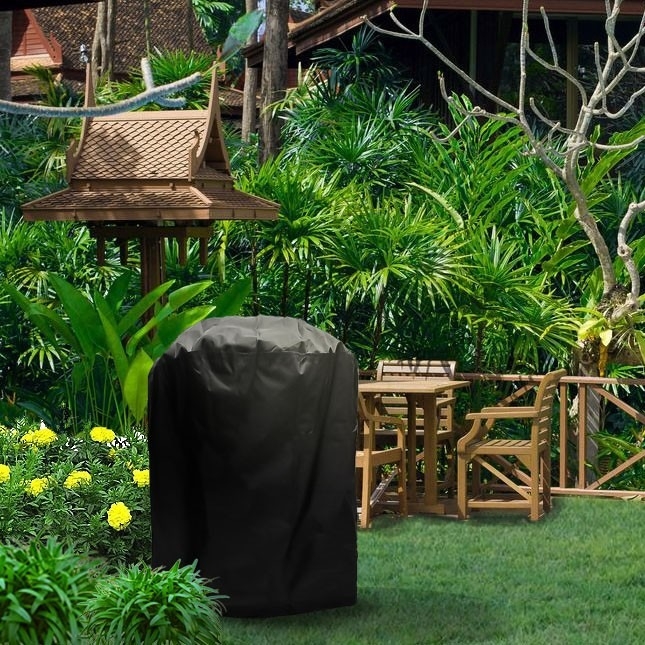 Κυκλικό Κάλυμμα Γκριλ Μπαρμπεκιού – Αδιάβροχο και Ανθεκτικό στη Σκόνη, Πολυεστέρας, Μοντέρνο Στυλ