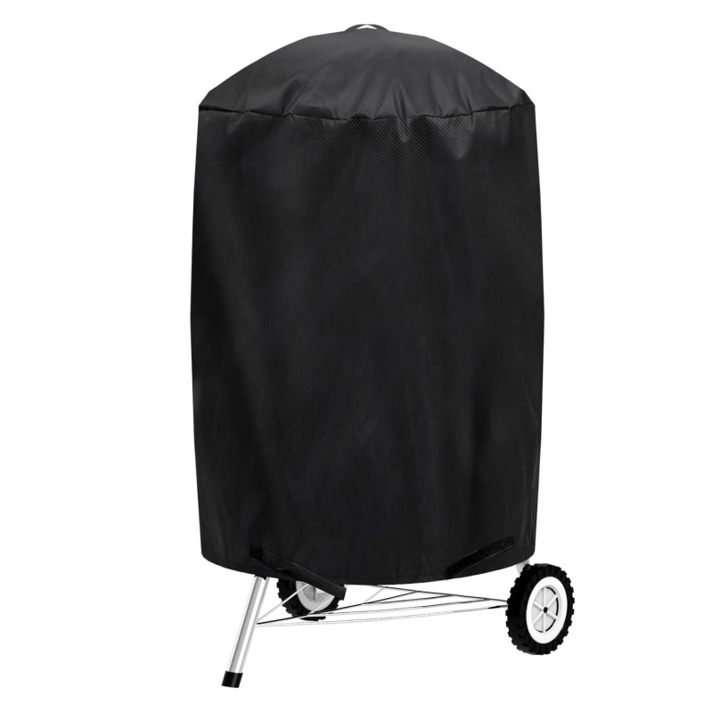 Κυκλικό κάλυμμα BBQ, 210D Oxford ύφασμα, αδιάβροχο και ανθεκτικό στη σκόνη για υπαίθρια χρήση, μοντέρνος μινιμαλιστικός σχεδιασμός