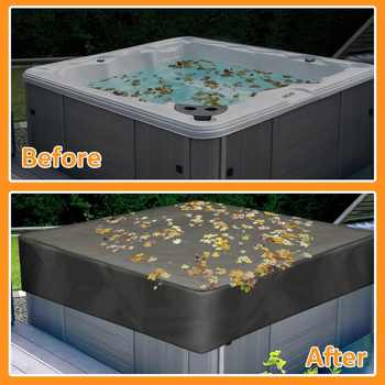 Xingzhou Εξωτερικό Κάλυμμα Πισίνας – Πολυεστέρας, Μοντέρνο Μινιμαλιστικό Στυλ, Αδιάβροχη Προστασία από τη Σκόνη για Αυλή Πισίνας