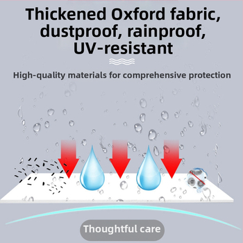 Kryt pre elektrické vozidlo, Dažďový kryt pre trojkolové vozidlo, Oxfordová tkanina, Hrubý materiál, Jednoduchý štýl