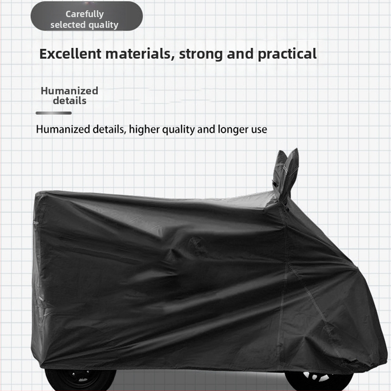 Kryt pre elektrické vozidlo, Dažďový kryt pre trojkolové vozidlo, Oxfordová tkanina, Hrubý materiál, Jednoduchý štýl