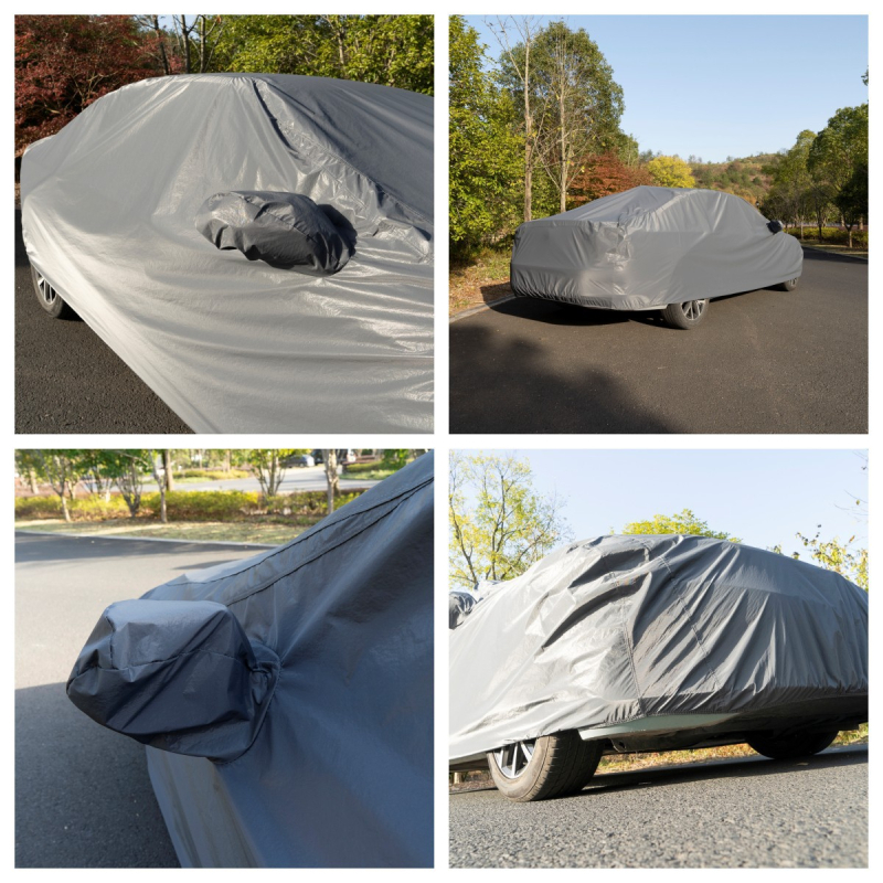 Univerzalno auto pokrovilo od PVC tkanine – zaštita od sunca, vodootporno, toplinska izolacija, potpuno pokrivanje, zaštita od prašine, debela tkanina, za sve sezone