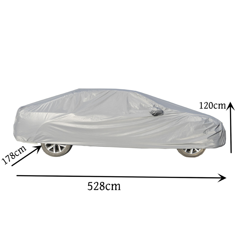 Univerzalno auto pokrovilo od PVC tkanine – zaštita od sunca, vodootporno, toplinska izolacija, potpuno pokrivanje, zaštita od prašine, debela tkanina, za sve sezone
