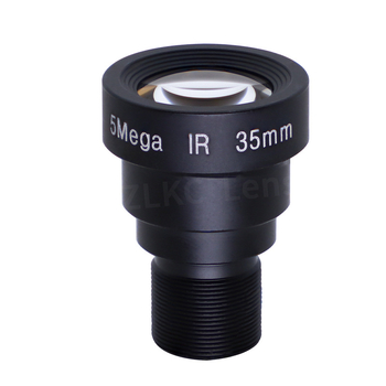 M12 порт индустриален обектив за камера, фиксиран фокус, MTV-MP5C серия, ниско изкривяване, 5 MP резолюция