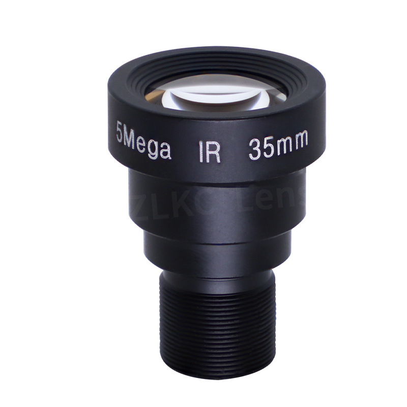M12 порт индустриален обектив за камера, фиксиран фокус, MTV-MP5C серия, ниско изкривяване, 5 MP резолюция