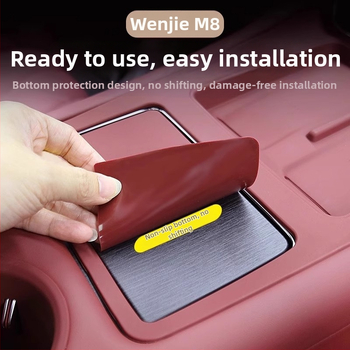 Silikónová podložka pre centrálnu konzolu Wenjie M8 s bezdrôtovým nabíjaním — ochrana proti škrábaniu a prachu, kód produktu WTX-004